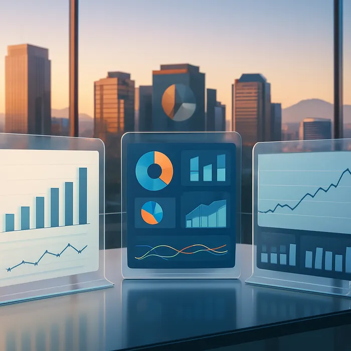 Monthly SEO progress report with charts and analytics