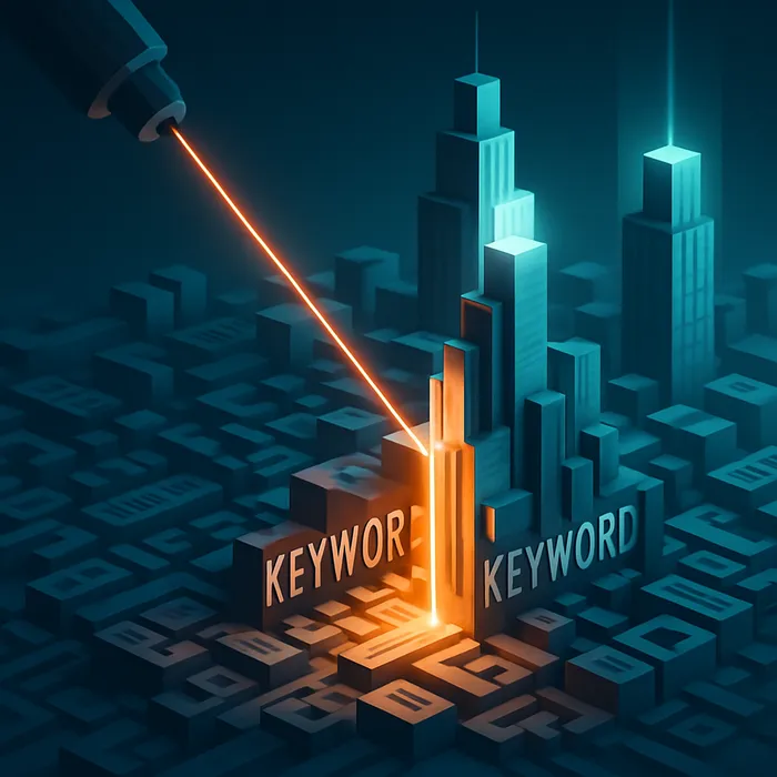 Keyword research chart by Reno SEO firm