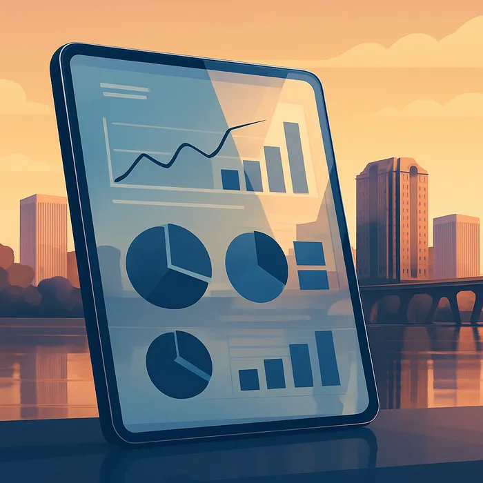 Monitoring SEO performance charts