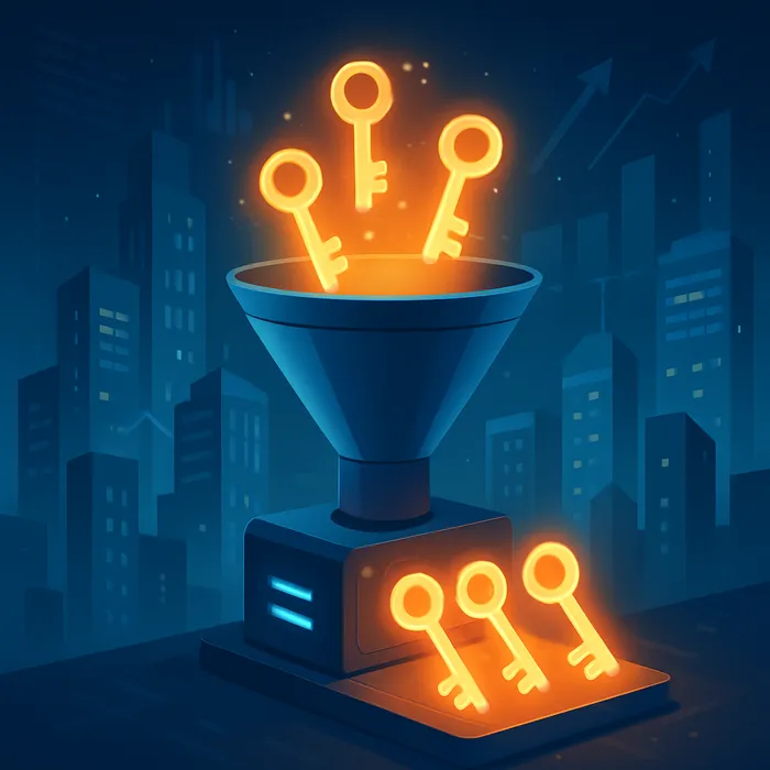 Chart showing increase in qualified leads from SEO content