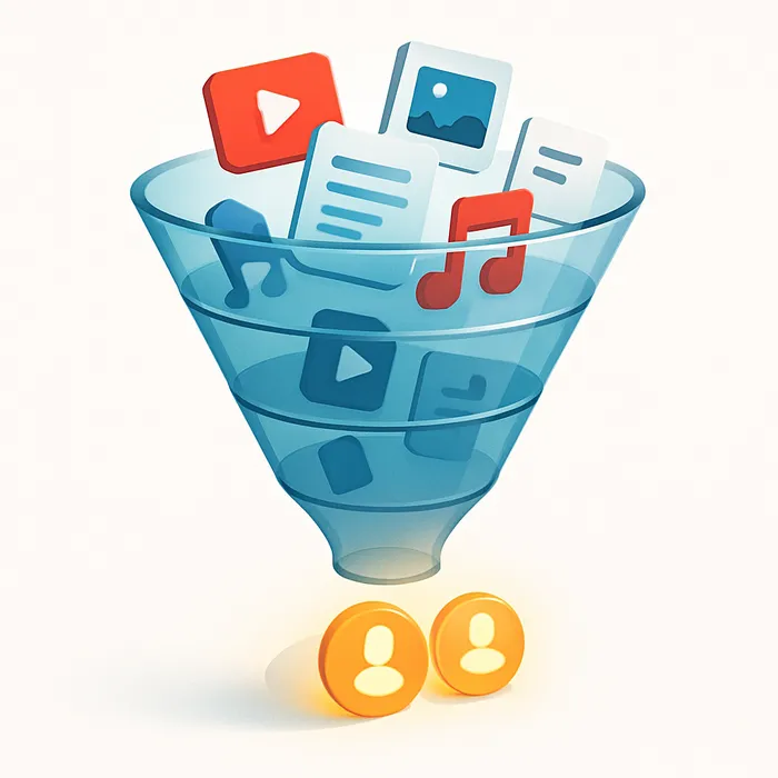 Full content funnel shown by AtOnce San Bernardino SEO firm
