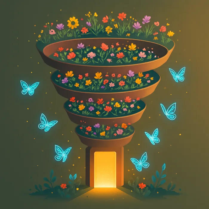 Full content funnel development for qualified leads