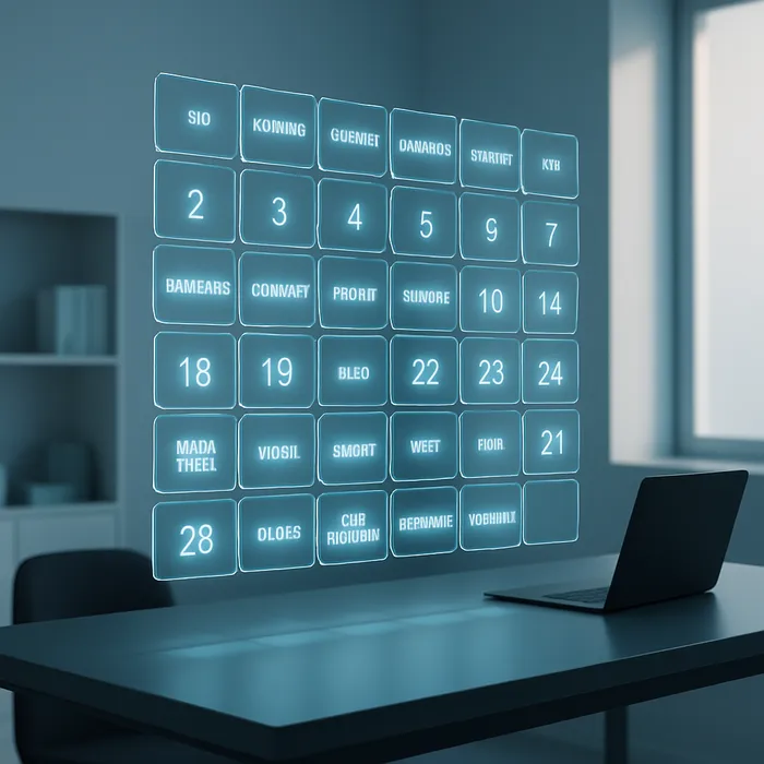 Content strategy calendar made by AtOnce Spokane SEO agency