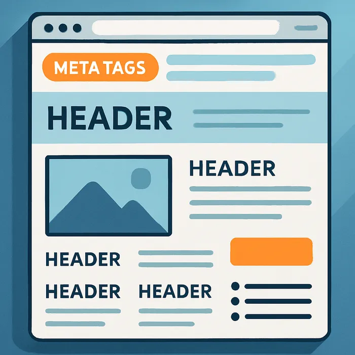 On page SEO elements highlighted on a webpage