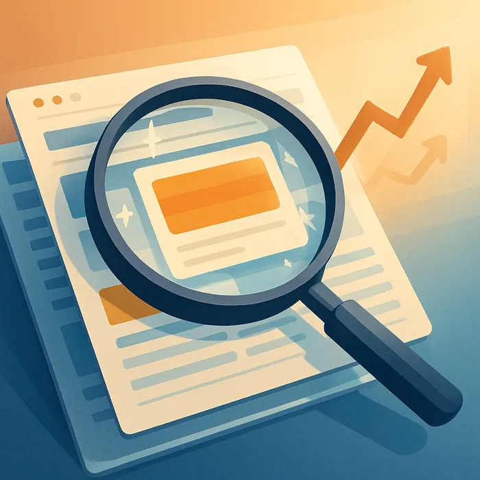 Expert analyzing existing website content