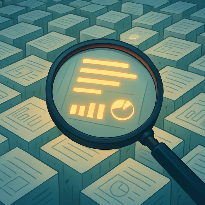SEO content audit results on computer screen