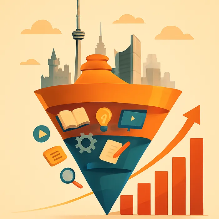 Full content funnel SEO approach for buyer education