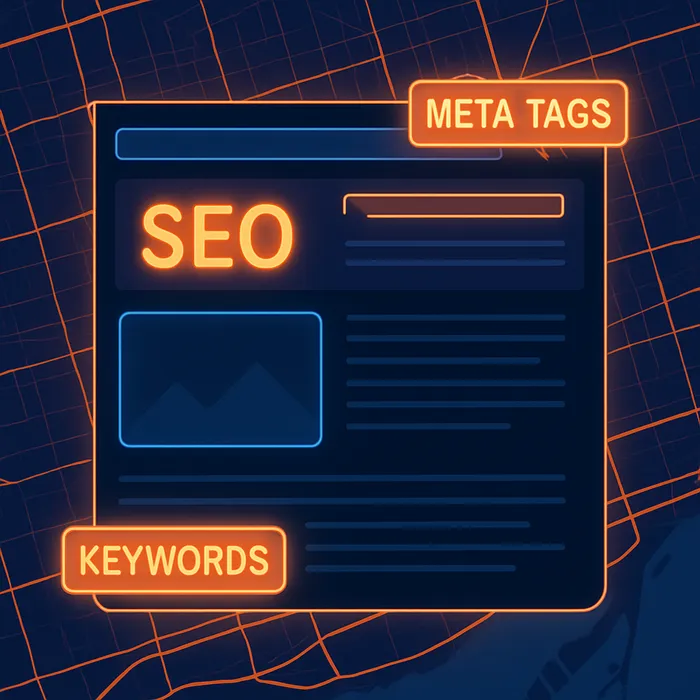 On page SEO focus with meta tags and internal linking