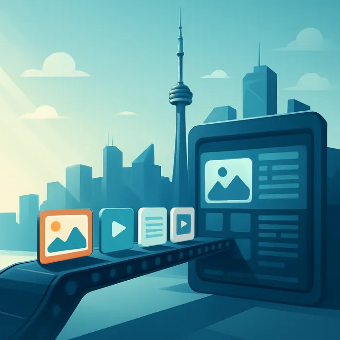 Publishing content via CMS and marketing team collaboration