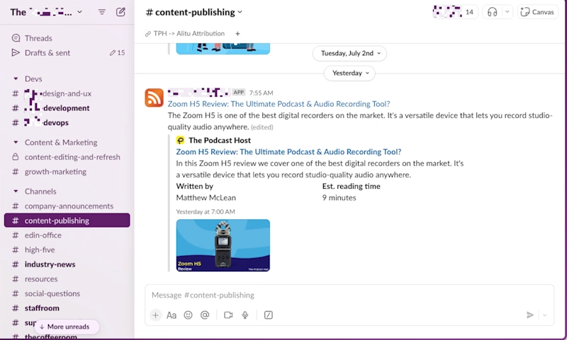 Ongoing SEO support via Slack and email without unnecessary calls