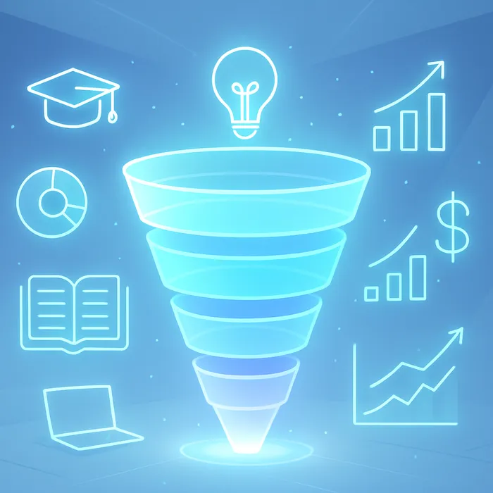 Comprehensive full content funnel illustration
