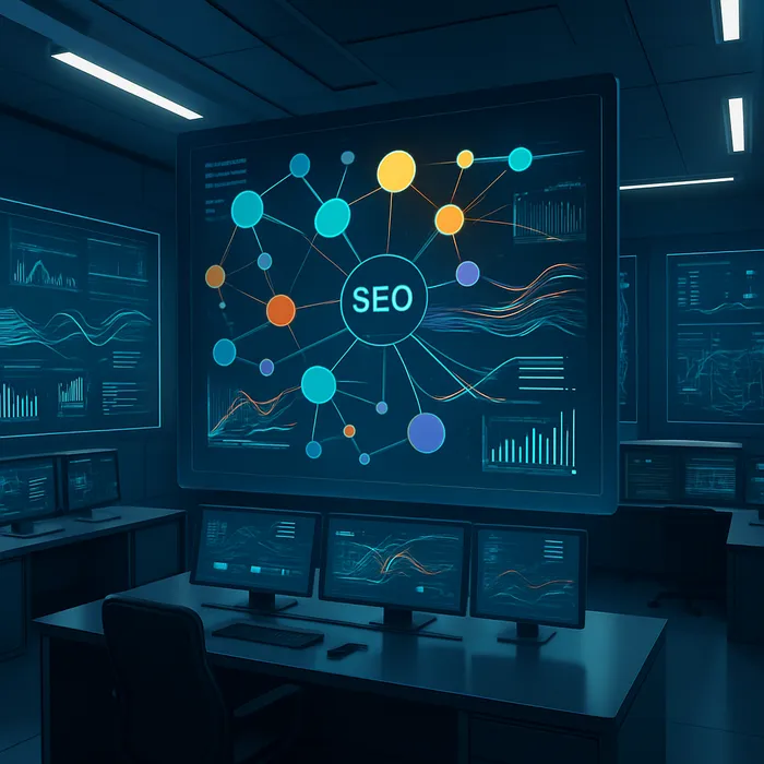 Detailed SEO strategy outline on whiteboard
