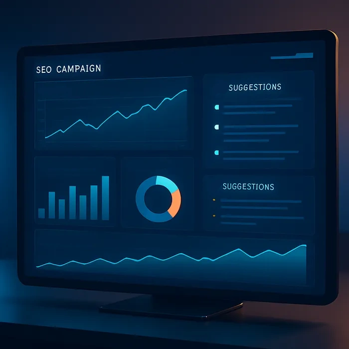 AtOnce monthly SEO performance tracking dashboard