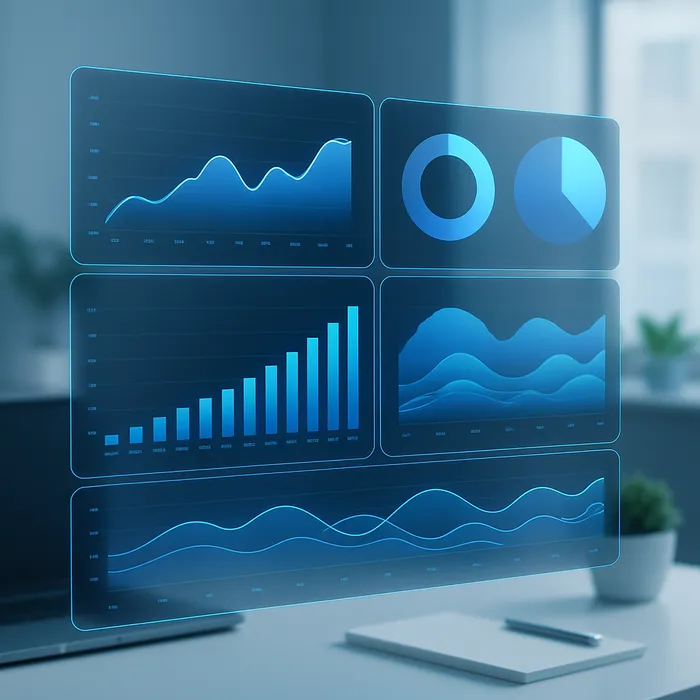 Monthly SEO performance reporting on screen