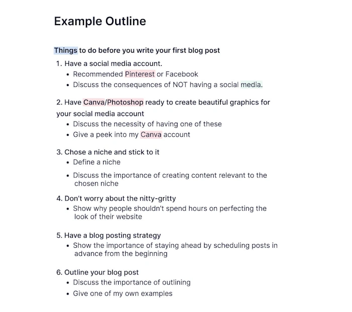 Crafting Killer Blog Outlines