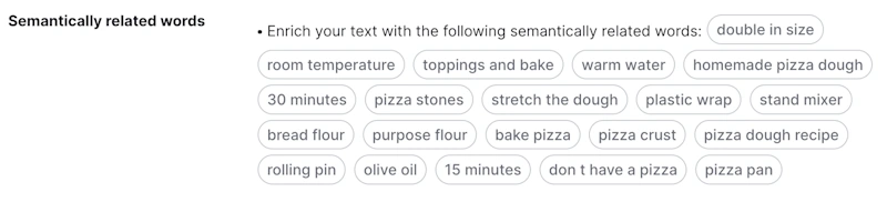 Keyword Themes for Secondary Keywords