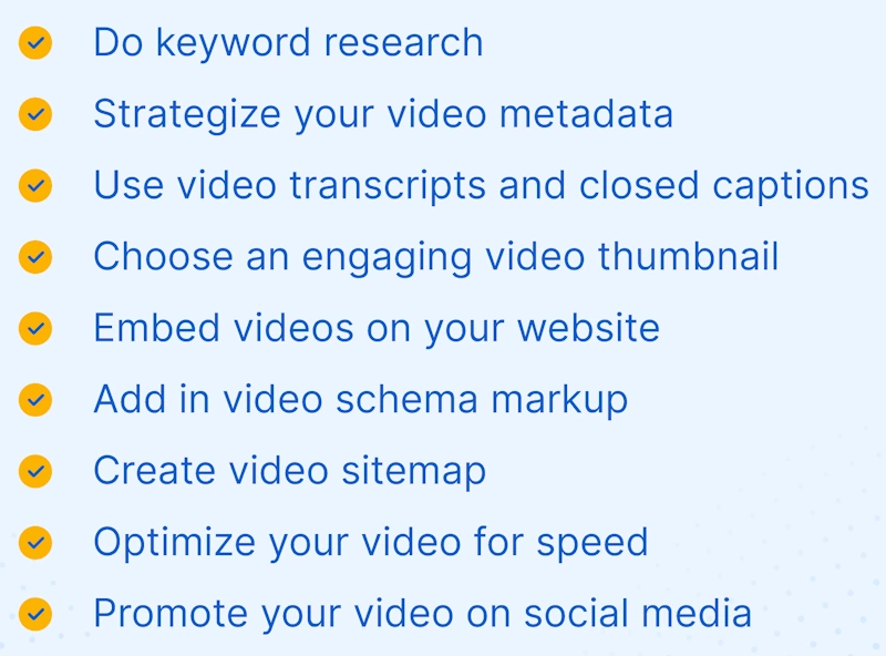 Video Content with Long Tail Keywords