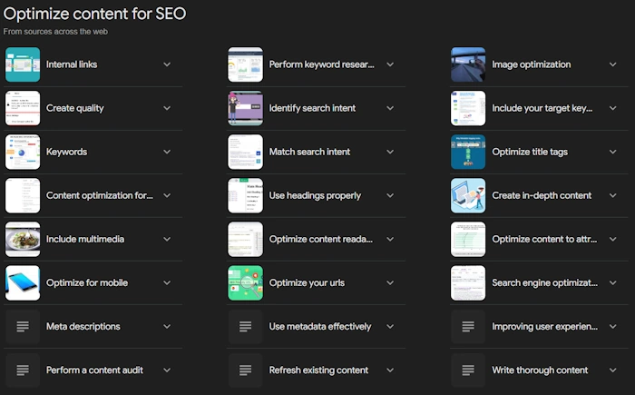 Optimizing Content for Success