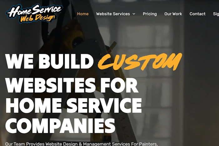 Home Service Website Design