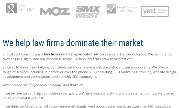 Ethical SEO Consulting