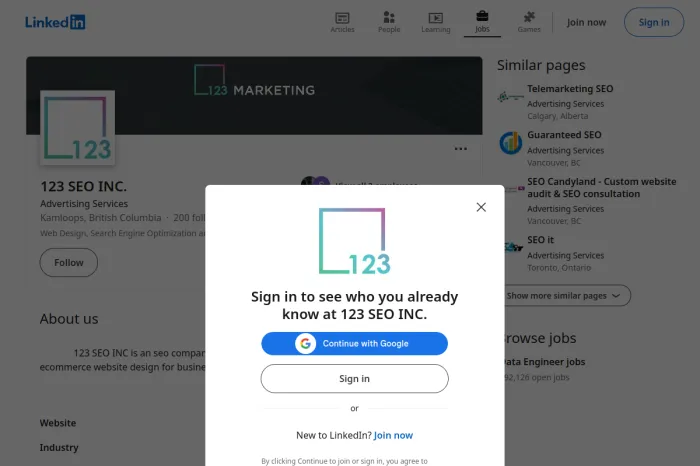 123 SEO INC.