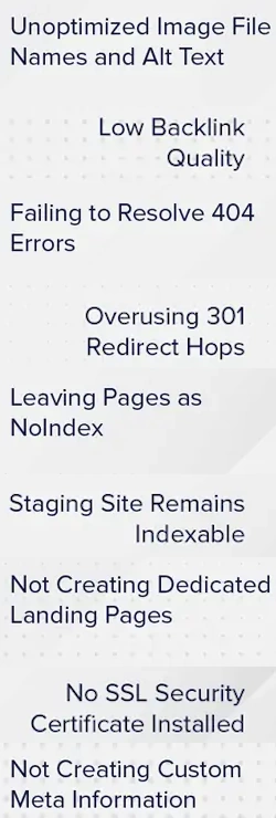 Avoiding SEO Blunders