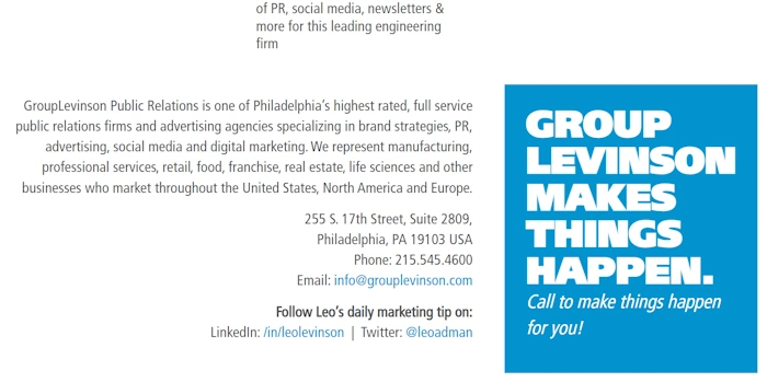 GroupLevinson Public Relations